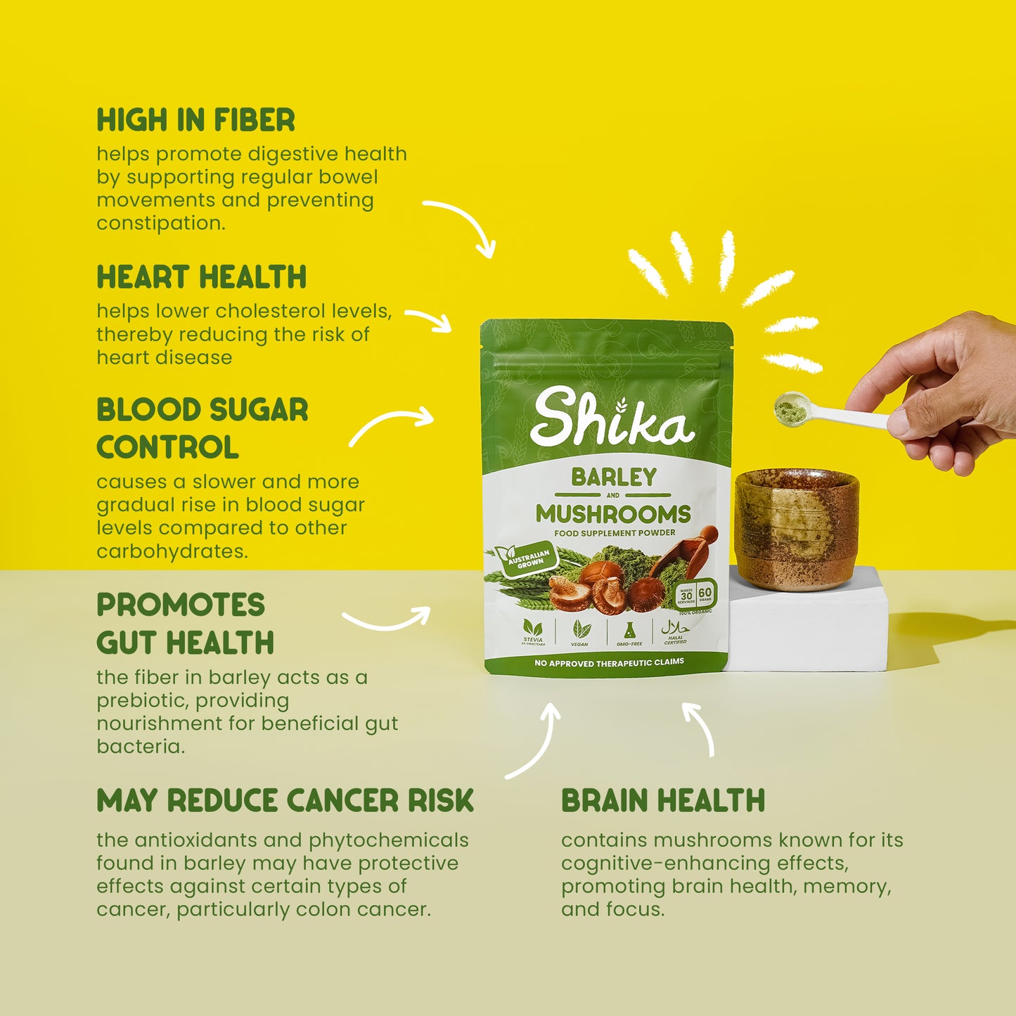 SHIKA BARLEY & MUSHROOMS 5-PACK